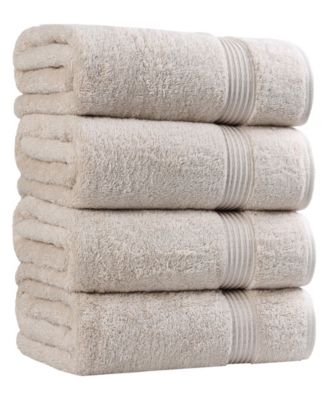 Superior Solid Quick Drying 100% Egyptian Cotton 4-Pc Bath Towel Set - Stone, 4 Piece Set