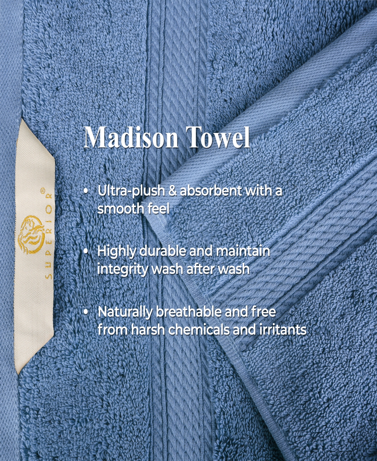 Superior 100% Egyptian Cotton 2-pc Bath Sheet Set In Blue