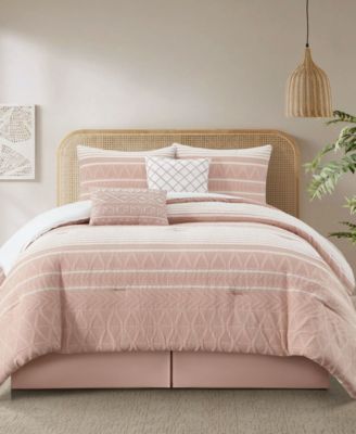 Cleluya Cotton 6-Pc. Comforter Set, King