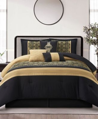 Charley Geometric 7-Pc. Comforter Set, California King