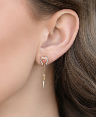 Crystal Star Wars™ Ahsoka Tano™ Dangle Earrings