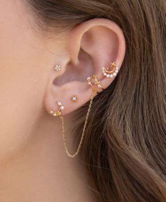 Crystal Cosmic Skies Ear Cuff + Stud