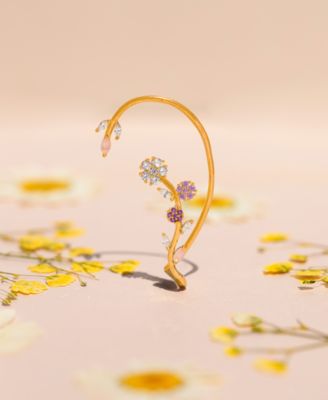 Crystal Island Bloom Crawler Ear Cuff