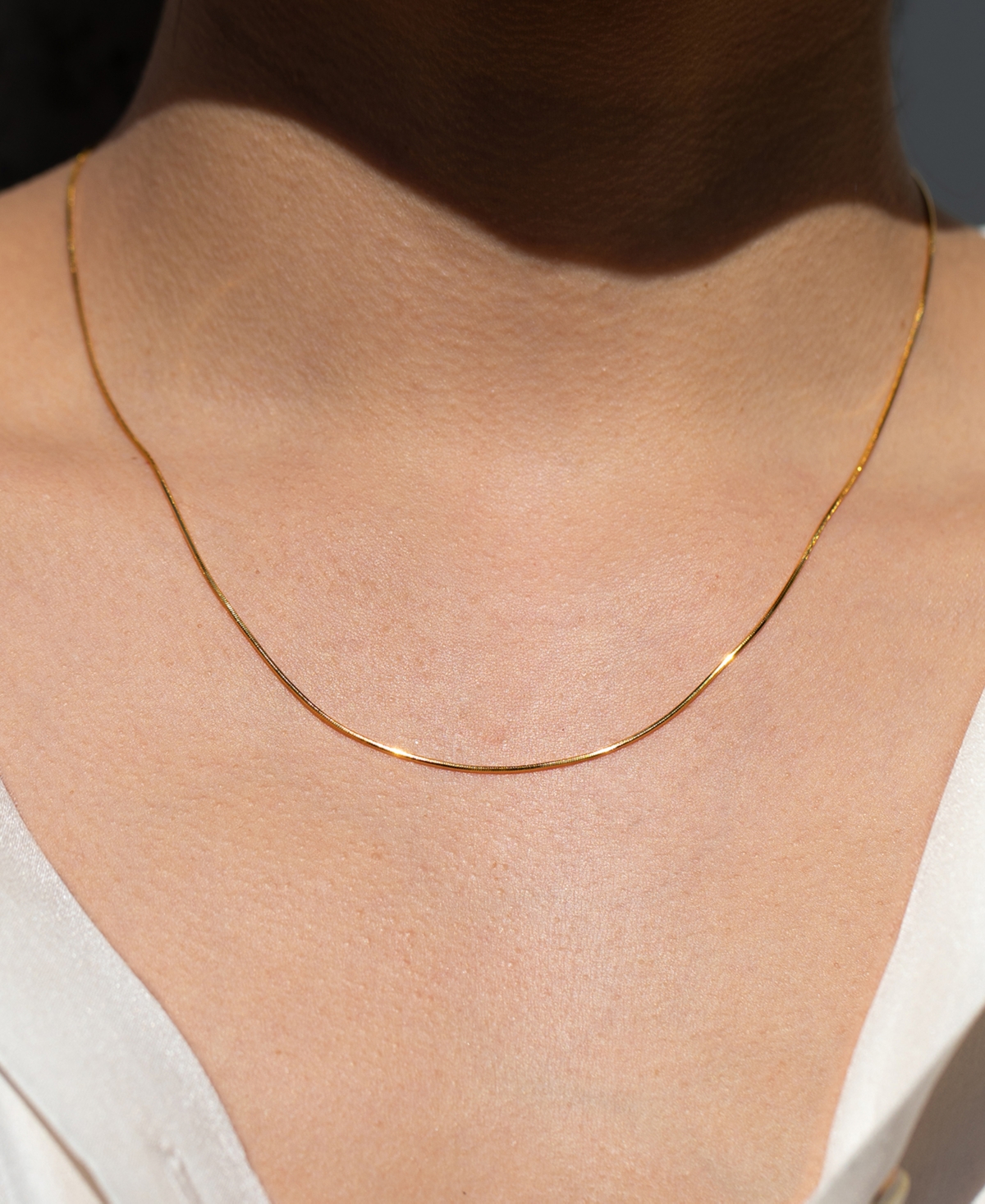 Girls Crew Monaco Snake Gold Plated Chain Necklace In Gold