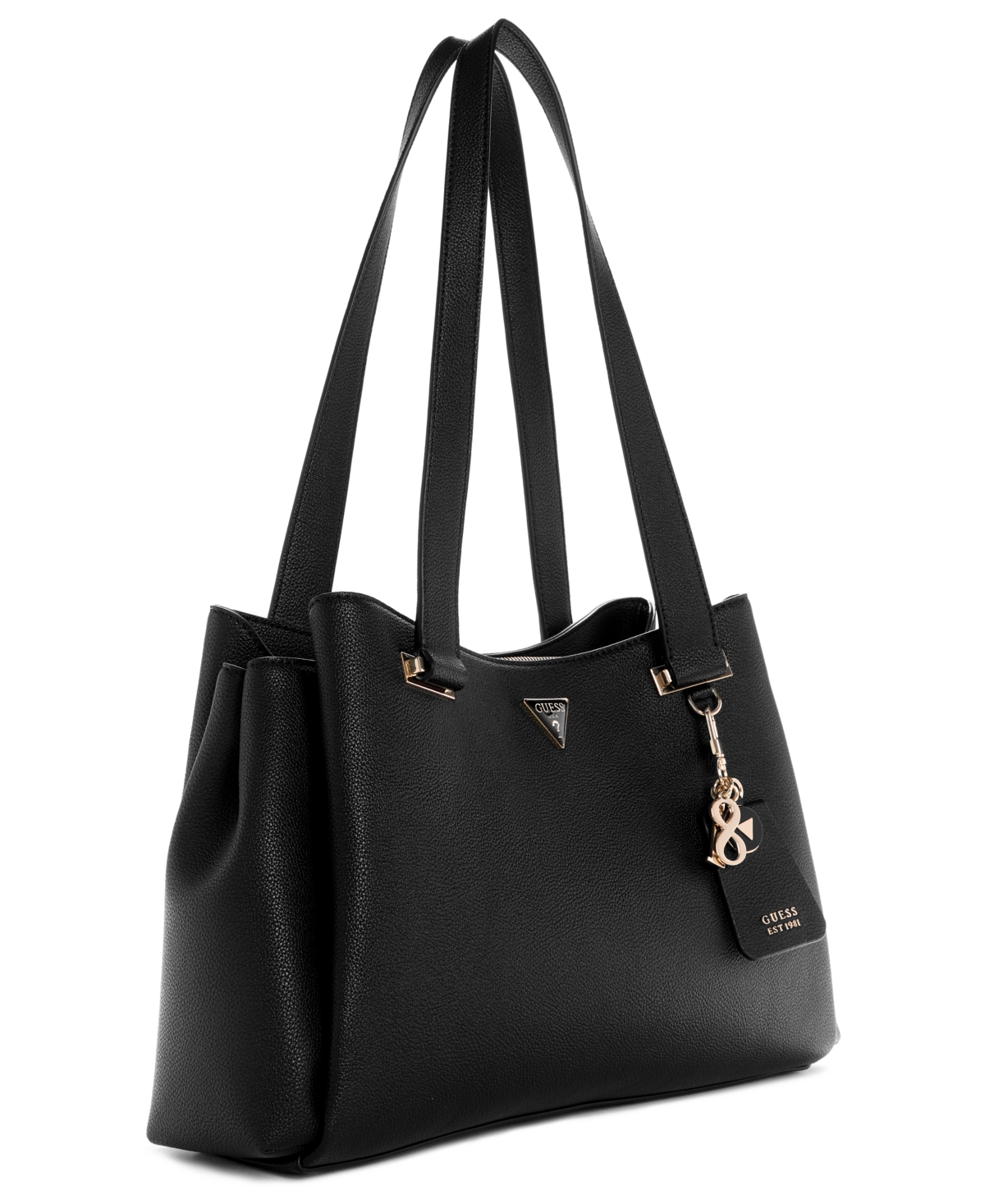 Guess Evie Girlfriend Medium Carryall Bag In Black