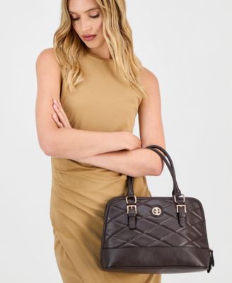 Medium Quilted Dome Satchel, Exclusively at Macy's 