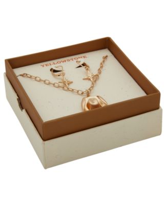 2-Pc. Pendant Necklace and Drop Earrings Gift Set