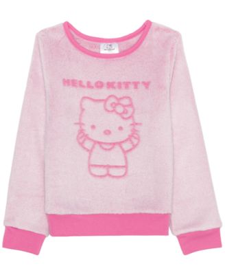 Hello Kitty - Girls 2T-6X Long-Sleeve Debossed Sweater