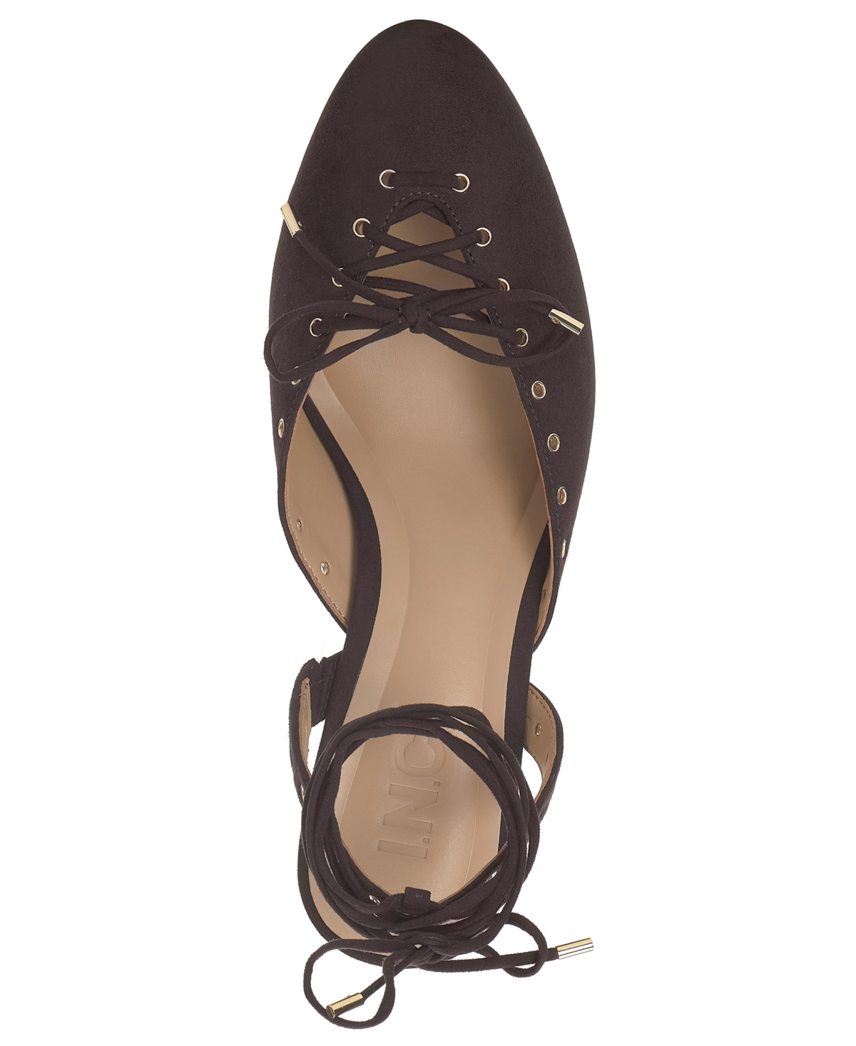 Inc International Concepts Women's Dayani Lace-up Heel Sandals, Macy's Exclusive In Brown