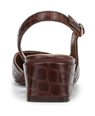 Women's Jayla Mid-Heel Square Toe Slingback Pumps