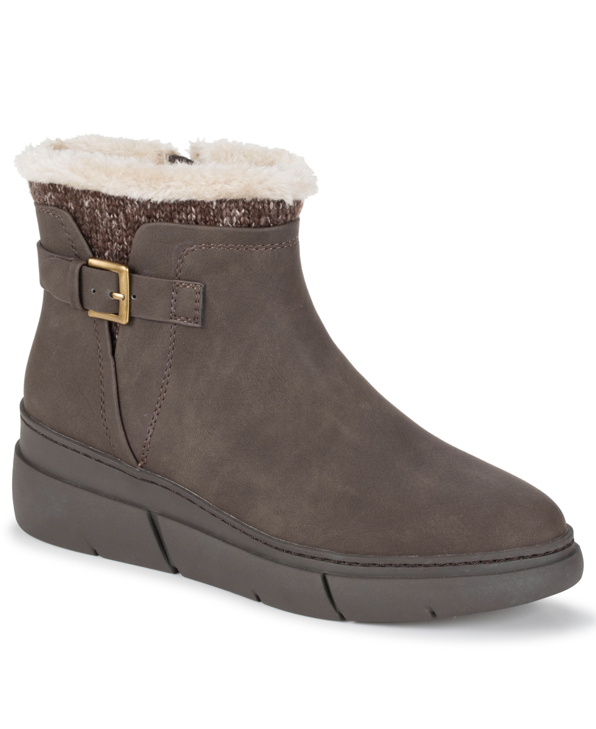 Baretraps Women's Lanney Wedge Booties In Brown