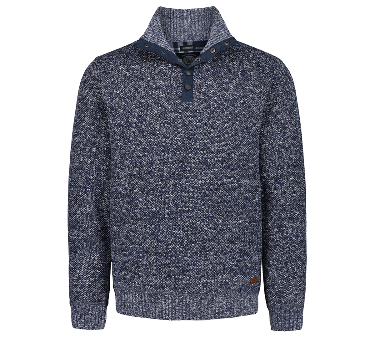 Buffalo David Bitton Men's Weeberry Quarter Snap Sweater In Gray