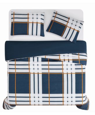 Henry Plaid 3-Pc. Comforter Set, Full/Queen