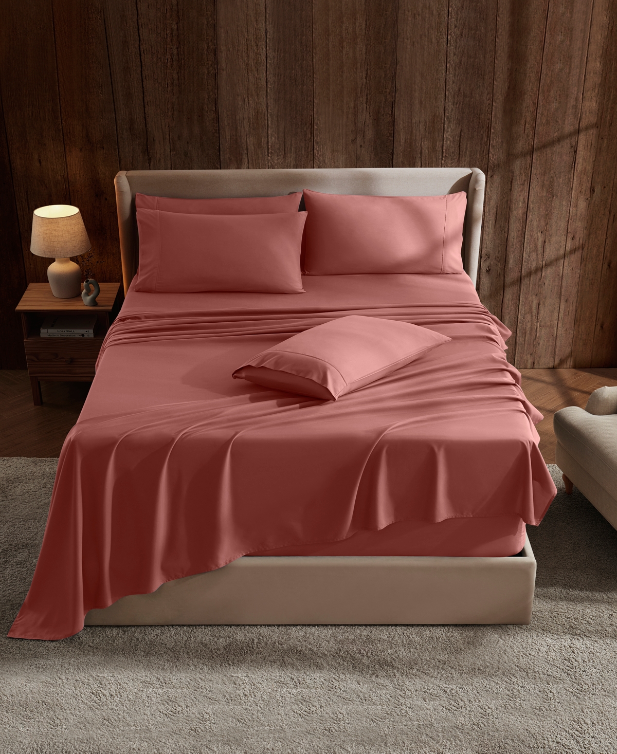 Nestl Extra Deep Pocket 6-pc. Sheet Set, California King In Pink