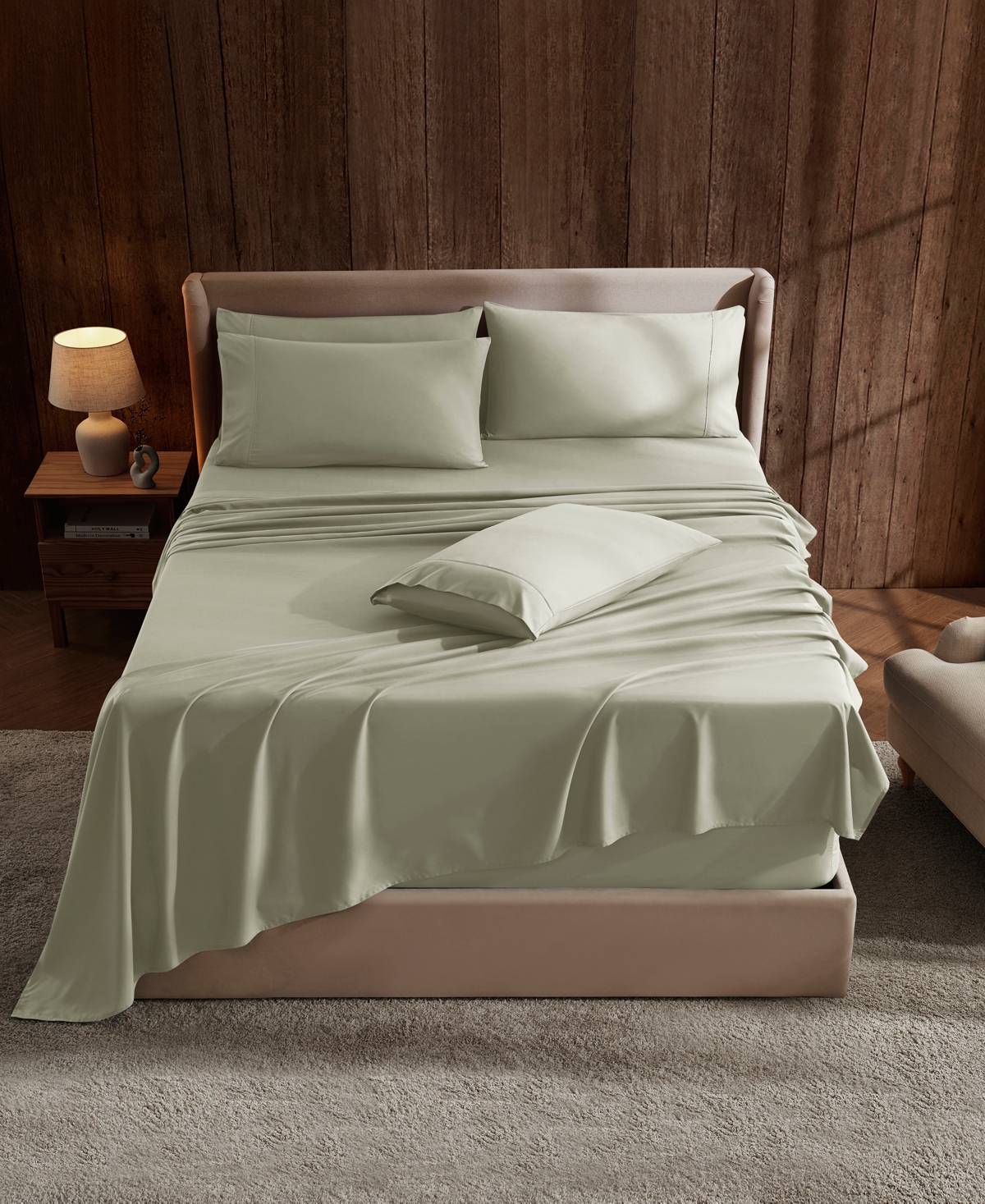 Nestl Extra Deep Pocket 6-pc. Sheet Set, Queen In Green