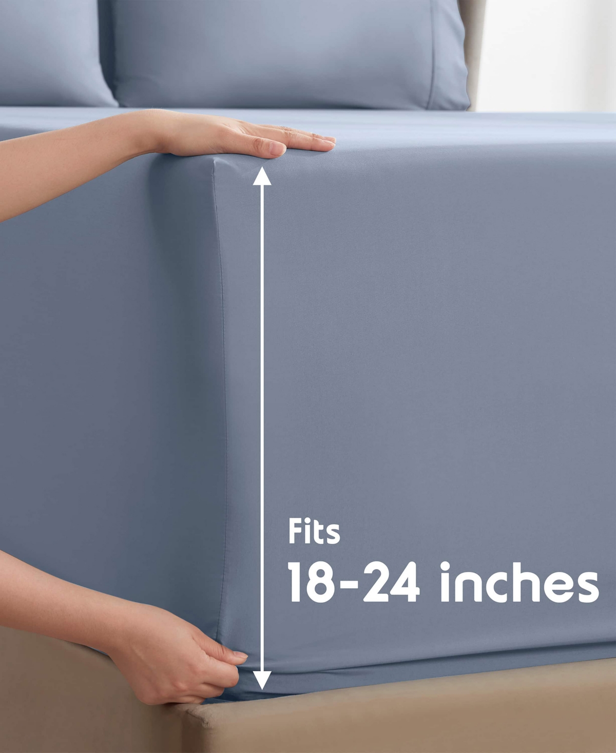 Nestl Extra Deep Pocket 6-pc. Sheet Set, California King In Blue