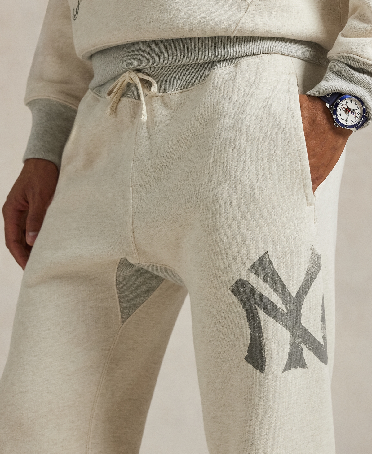 Polo Ralph Lauren Unisex New York Yankees Sweatpants In Gray