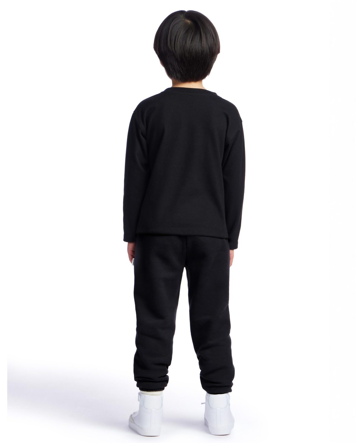 Color Lab Boys 2-10 Printed Long-sleeve T-shirt In Black