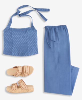 Halter Top & Wide-Leg Pants