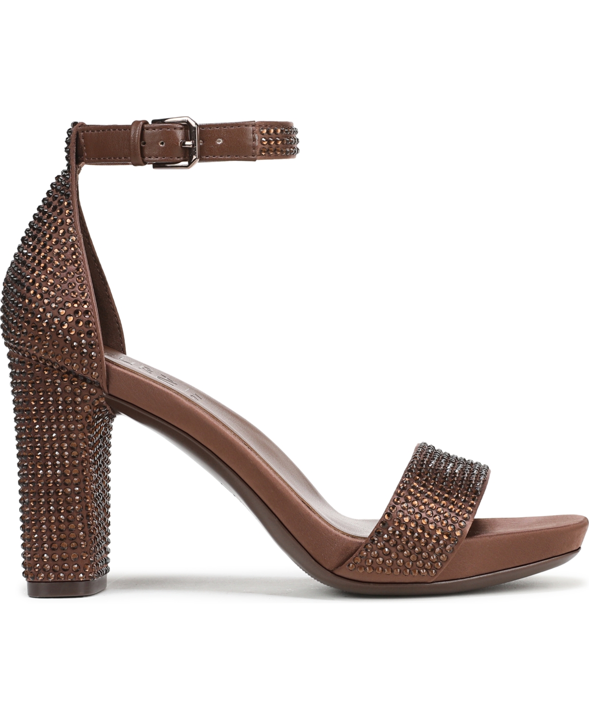 Naturalizer Joy-glitz Platform Dress Sandals In Brown