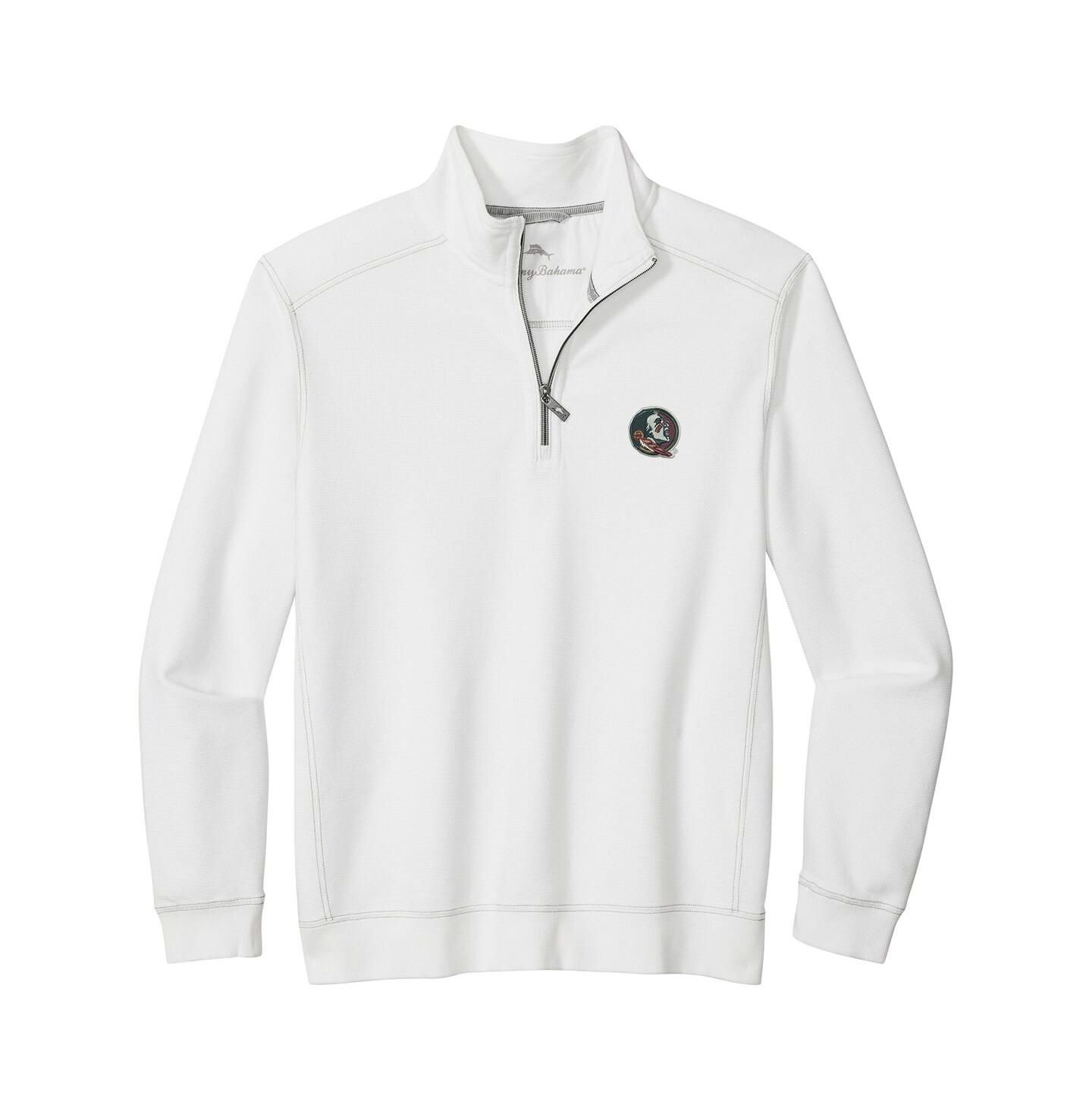 Мужская куртка Tommy Bahama White Florida State Seminoles Montego Bay Half-Zip — фото 2