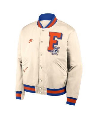 Men's Tan Florida Gators Legacy Full-Snap Bomber Jacket