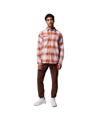 Men's Texas Orange Texas Longhorns Omni-Wick Flannel Long Sleeve Button-Up Shirt