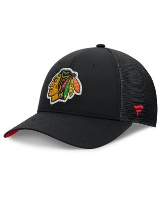 Fanatics - Men's Black Chicago Blackhawks Authentic Pro Home Ice Trucker Adjustable Hat