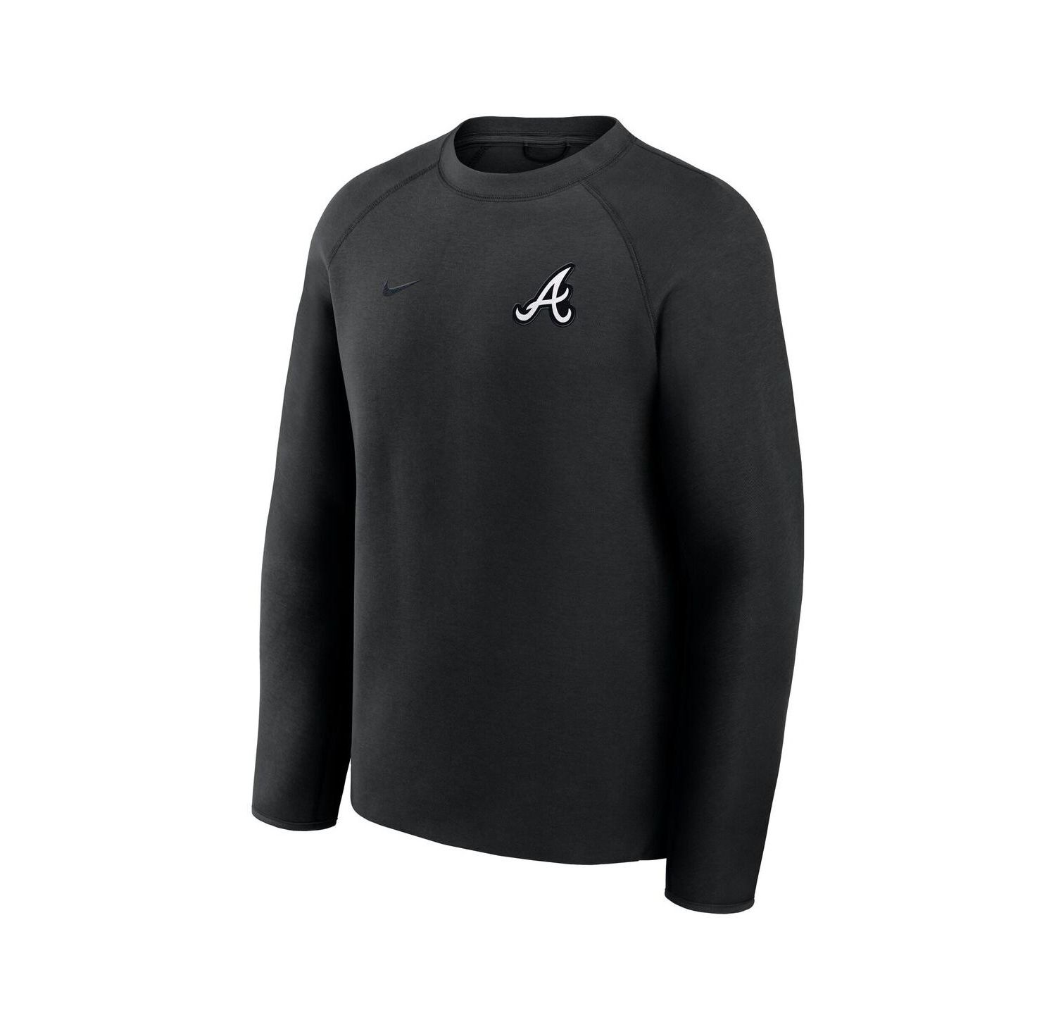 Men's Black Atlanta Braves Tech Fleece Raglan Sweatshirt
