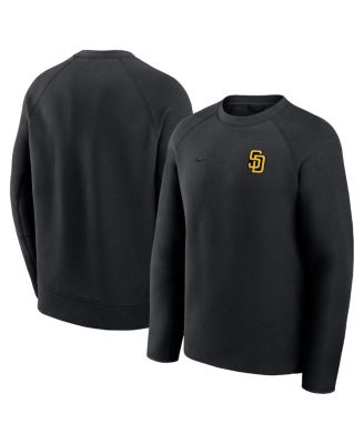 Nike - Men's Black San Diego Padres Tech Fleece Raglan Sweatshirt