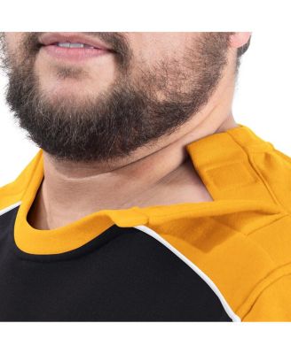 Men's Black Pittsburgh Steelers Adaptive Lord Stanley Crewneck Sweatshirt