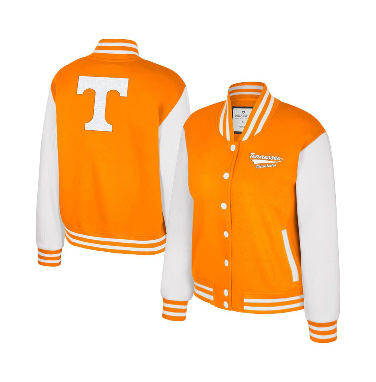 Женская куртка Colosseum Texas Tennessee Orange Tennessee Volunteers French Baguette Full Snap Fleece — фото 1