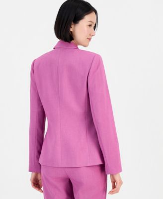 Women's One-Button Blazer With Inner-Elastic Retractable Sleeves