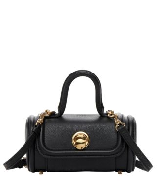 SUSU BLACK LEATHER WITH GOLD ZIPPER/HARDWARE black_leather_baguette_bag_2_2  main image 3
