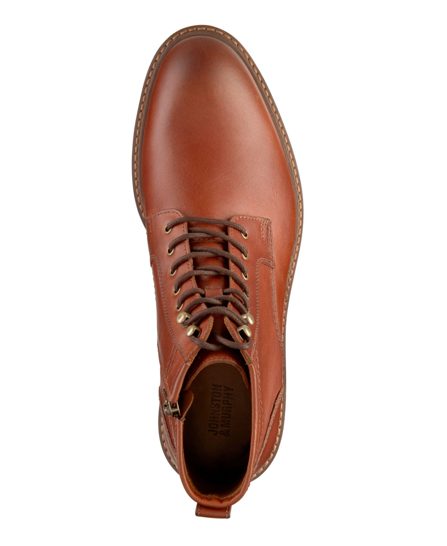Мужские ботинки Johnston & Murphy Barrett Lace-Up, цвет: Рыжевато-коричневый — фото 4