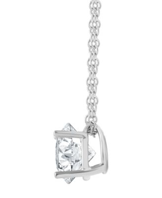 Certified Lab Grown Diamond Solitaire Pendant Necklace (1 ct. t.w.) in 14k White or Yellow Gold)