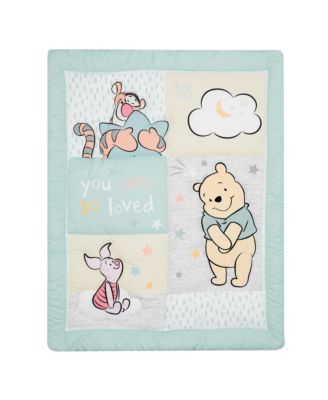 Baby Disney Winnie the Pooh Hugs 3-Piece Nursery Crib Bedding Set
