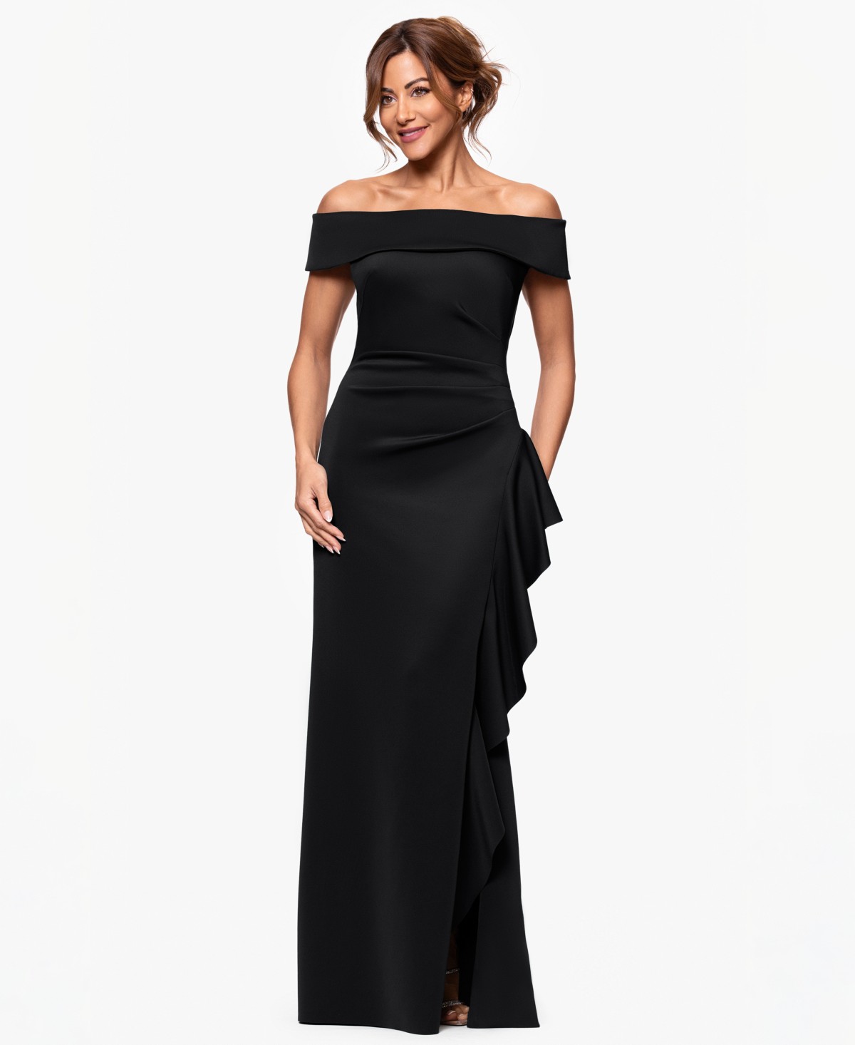Женские платья XSCAPE Petite Off-The-Shoulder Sleeveless Dress — фото 1