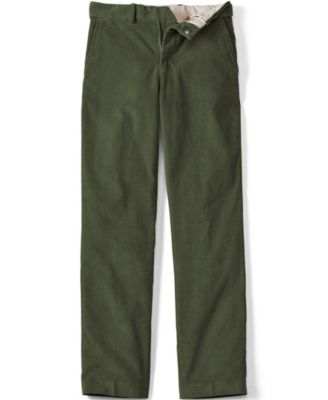 Men's Corduroy Comfort Waist Classic Fit Plain Front Pant