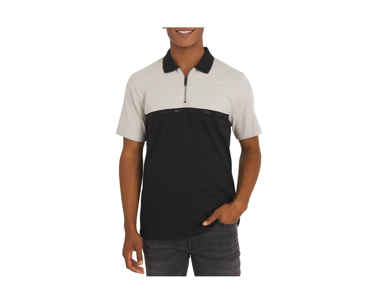 Men's Highwalk Cotton Zip Front Polo