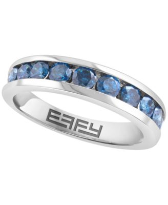 EFFY Collection - Blue Diamond Ring (1 ct. t.w.) in 14K White Gold