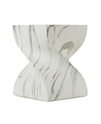 Cement Outdoor Accent Table - Terrazzo Style