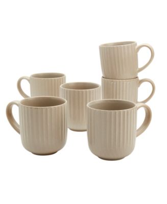 Tabletops Gallery Subtle Mugs, Set of 6 - Macy's