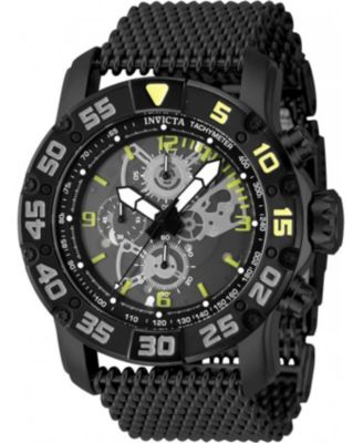 Men's 48055 Invicta Racing Quartz Multifunction Black Dial Watch