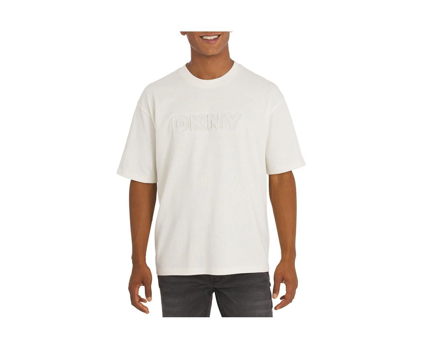 Men's Logo Embossed Cotton Jersey Tee