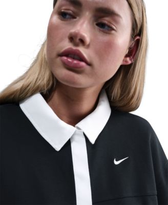 Sportswear Women's Short-Sleeve Oversized Polo Top