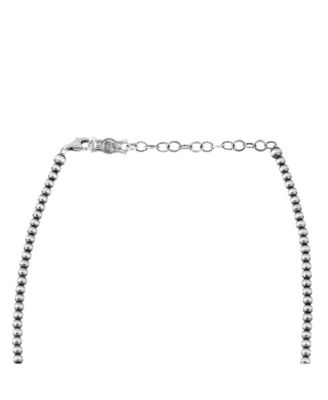 Sterling Silver Orange Spiny Oyster Beaded Squash Blossom Necklace, 16 to 19 Inches