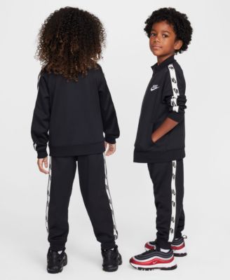 Boys and Girls 4-7 Dri-FIT Full-Zip with Logo Taping Trim Jacket and Pants, 2-Piece Set