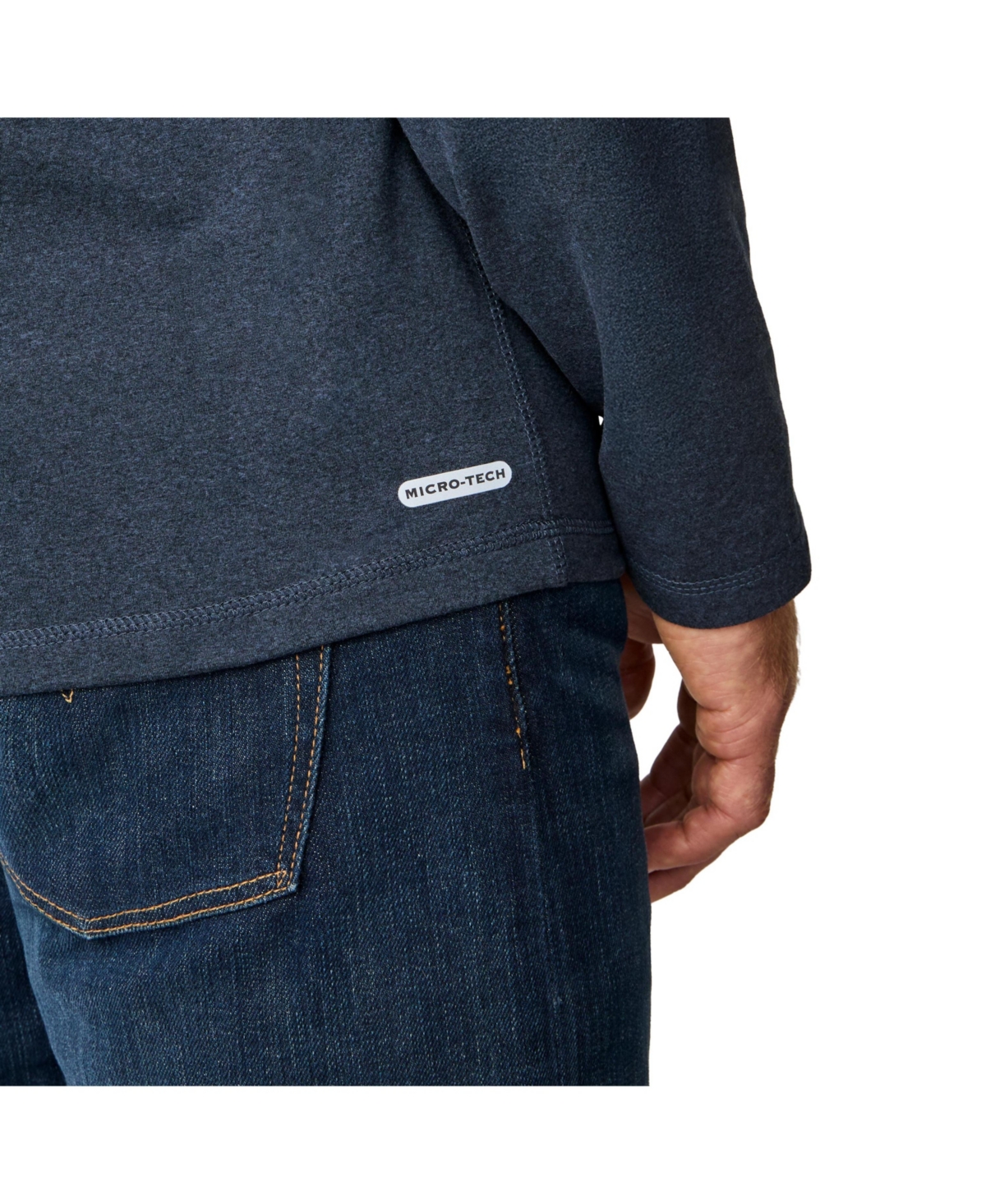 Free Country Men's FreeCycle Sueded Long Sleeve Crew Neck
