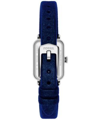 Women's Raquel Two-Hand Navy Velvet Watch, 18mm